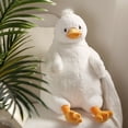 thumbnail image 1 of Lazy bear stuffed toy doll doll cuddle bear tiger doll cushion sleep pillow sofa tatami bed send girls, children birthday giftslazy duck80cm Deng Xun unisex, 1 of 2