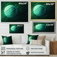 thumbnail image 4 of Designart "Jupiter Planet In Outer Space With Jade Hues I" Our Solar System Floater Framed Canvas Art Print, 4 of 5