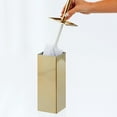 thumbnail image 3 of mDesign Steel Square Toilet Bowl Brush and Holder for Bathroom - Soft Brass, 3 of 7