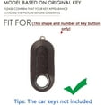 thumbnail image 2 of GHSDFBB 3 Button Key Fob Cover for Fiat 500 Remote Key Fob Cover Case Keyless, 2 of 7