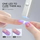 thumbnail image 5 of Lámpara de uñas GAOY inalámbrica mini luz UV recargable plateada, 5 of 6