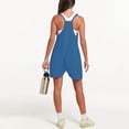 thumbnail image 3 of Button Down Rompers for Women Casual Shorts Trendy Vacation Loose Sleeveless Beach Romper Jumpsuits with Pockets, 3 of 8
