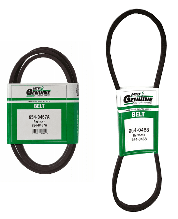 2 Drive Belts for MTD  # 754-0467 & 754-0468 Fits Tractors 1999 and UP 