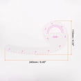 thumbnail image 2 of Uxcell Styling Sewing French Curve Ruler, 24x11cm Clear Sewing Pattern Making Ruler, 2 of 6