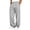 Grey, variant on JIAYUE Men's Pants Casual Jogger Solid Color Knit Straight Leg Trousers Elastic Waist For Everyday Comfortable And Relaxed Fit Breathable Summer Outdoor Lightweight Wear