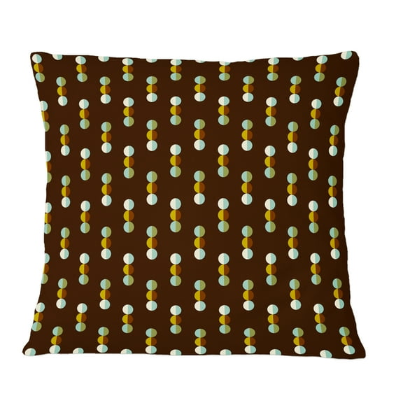 Designart Geometric Mod Dots' Mid-Century Modern Throw Pillow - 12x20