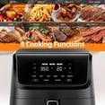 thumbnail image 2 of Air Fryer 7.2 QT 1700W Oilless Oven Healthy Cooker Air Fryers Large Capacity with 8 Presets, LCD Touch Screen, Customerizable Cooking, Non-Stick Basket (Black), 2 of 5