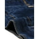 thumbnail image 5 of Chaqueta De Mezclilla Para Mujer Chaquetas De Mezclilla De Manga Larga Sin Cuello Con Botones Azul Profundo S, 5 of 6