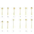 thumbnail image 3 of Stainless Steel Tea Spoon Portable Coffee Juice Beverage Seasoning Ice Cream Teaspoon Kitchen Gadget Accessory Type 9, 3 of 9