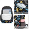 thumbnail image 4 of Game Controller Black Pattern 17" School Backpacks for Teens,Waterproof Oxford Fabric,S-Shape Padded Straps for School,Travel,Hiking,Camping, 4 of 6