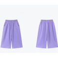 thumbnail image 7 of Mnyotv High Waisted Wide Leg Pants for Girls Fall Clothes Cotton Solid Trousers with Pockets Size 1-2Y, 7 of 7