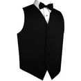 thumbnail image 3 of "BEST TUXEDO" Men's Formal, Wedding, Prom, Homecoming, Tuxedo Vest, Bow-Tie & Hankie Set in Black - XL Long, 3 of 4