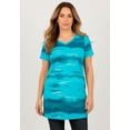 thumbnail image 2 of Roaman's Women's Plus Size Ultimate Cotton V-Neck Short Sleeve Tunic, 2 of 6