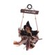 thumbnail image 2 of Adorno Colgante de Bruja para Puerta de Halloween | Decoración de Escoba de Bruja de Lino y Madera de 30 Cm | Colgante Vintage Espeluznante para Porche | Decoración para La Entrada de Una Fiesta de H, 2 of 6