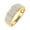 Yellow Gold, 14, variant on 1 Carat 3-Rows Unisex Diamond Wedding Band Ring in 14K Yellow Gold (Ring Size 14) (I1-I2 Clarity)