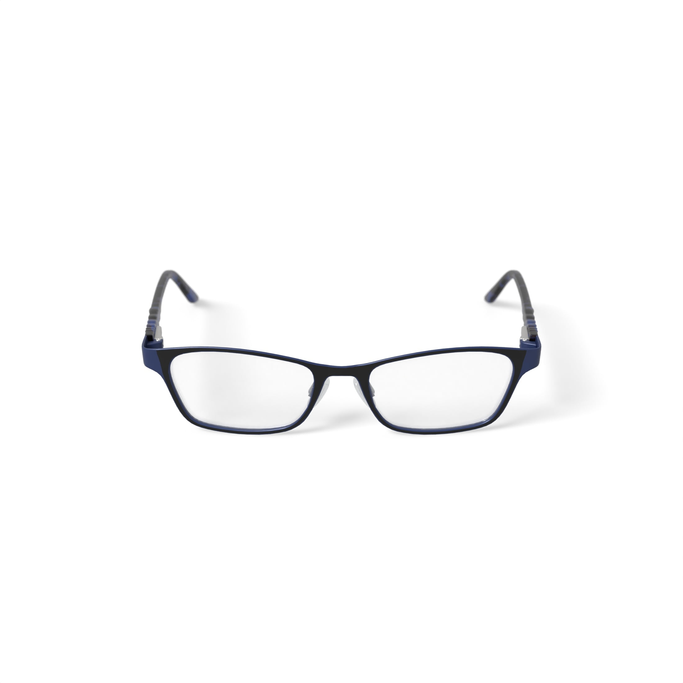 Baby Phat Women's BV275 Rectangular Prescription Eyeglasses with Case, Navy Blue
