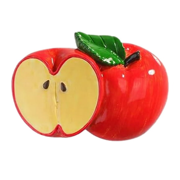 Riforla 10 Pcs Fruit Fridge 3D Resin Fruit Fridge Funny Fridge Cute Refrigerator for Refrigerators Whiteboards and Other Items Desktop Ornament A