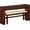 Cherry, variant on Counter Height Bar Table Set for 2, Dining Table Behind Couch with Upholstered Bar Stool Fluted Bar Table Set for Kitchen, Living Room, Cherry