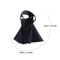 thumbnail image 4 of UPF 50+ Ice Silk Full Face Sun Protection Mask for Women Men - Breathable Anti-UV Neck Gaiter Scarf for Outdoor Activities, 4 of 9