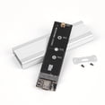thumbnail image 3 of Carcasa M2 SSD carcasa NVME carcasa de aleación de aluminio para llave NVME PCIE NGFF SATA M/B, 3 of 9
