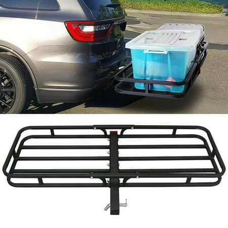 - Zeny Heavy Duty Steel Cargo Storage Carrier Basket Hitch Mount for 2