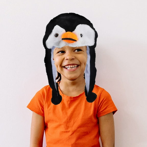 Niceauty Soft Plush Penguin Hat with Ear Cover for Warmth and Performance