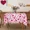 Hearts and Arrows, variant on LUSHVIDA Valentine's Day Round Tablecloth- 60 inch-Polyester Checkered Heart Pattern Tablecloth, Table Cover Protector for Valentine,Wedding Decoration Use, Red & White