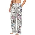 thumbnail image 2 of Balery Vintage Butterflies print Men's Pajama Pants,Ultra Lightweight Pjs,Lounge Pant-Large, 2 of 9
