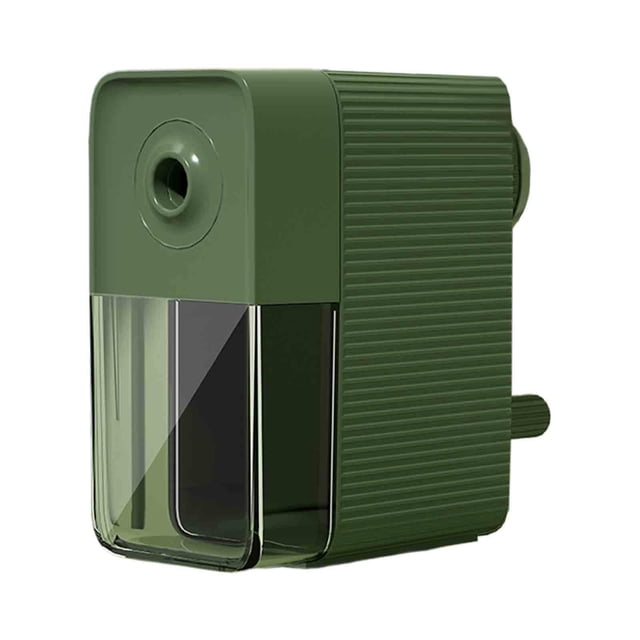 Tnarru Pencil Sharpener Adjustable Pencil Nibs Hand Crank Sketch Pencil Sharpener for Green