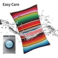 thumbnail image 6 of Salouo Mexican Serape Blanket Stripes Pattern Pillow Cases,1PC Pillow Covers with Envelope Closure Decorative Pillow Case for Bed Couch,Pillows Not Included-20"x30", 6 of 6