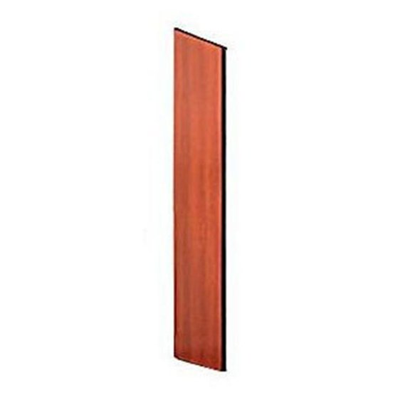 Side Panel - for 6 Feet High - 18 Inch Deep Designer Wood Locker - with Sloping Hood - Cherry