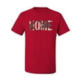 thumbnail image 2 of Wild Bobby, Home Floral Print Pop Culture Men's Graphic T-Shirt, Red, Small, 2 of 3
