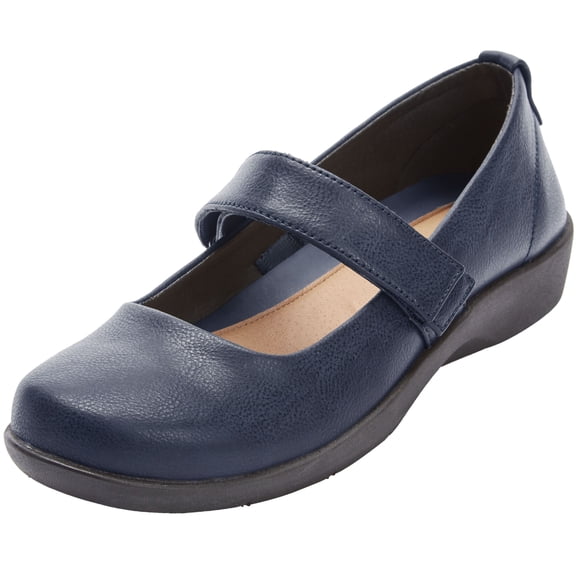 Comfortview Carla Mary Jane Flat Casual Shoes
