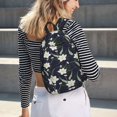 thumbnail image 5 of Bingfone Lilies Flowers Print Canvas College Laptop Backpack, Large Capacity Lightweight College Bookbag Casual Daypack-Medium, 5 of 5