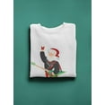 thumbnail image 3 of Stay Rock Santa. Sweatshirt Men -Image by Shutterstock, Male Medium, 3 of 4