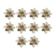 thumbnail image 5 of Decoraciones para árboles de Navidad 10 Piezas Navidad Brillo Poinsettia Flores Artificiales Decoración 11 Cm Champán Oro Magideal Decoraciones para árboles de Navidad, 5 of 7