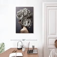 thumbnail image 3 of Elephant Stock Lady Peony Iii Wall Art - Vertical Canvas Wall Art - Hallway Wall Decor - Floral And Botanical Canvas - Gray And Beige Decor - 20" x 30", 3 of 8