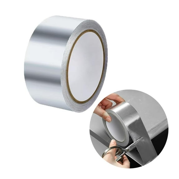 Aluminum Foil Tape, 2 inch x 65 Feet (3.9 mil) Duct Tape Heavy Duty Waterproof, Silver Metal Patch & Seal Tape