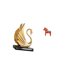 thumbnail image 5 of Figura decorativa de cisne y caballo, colección de estatuas, arte moderno, escultura animal para sala de estar, estantería, entrada, armario, decoraci, 5 of 8