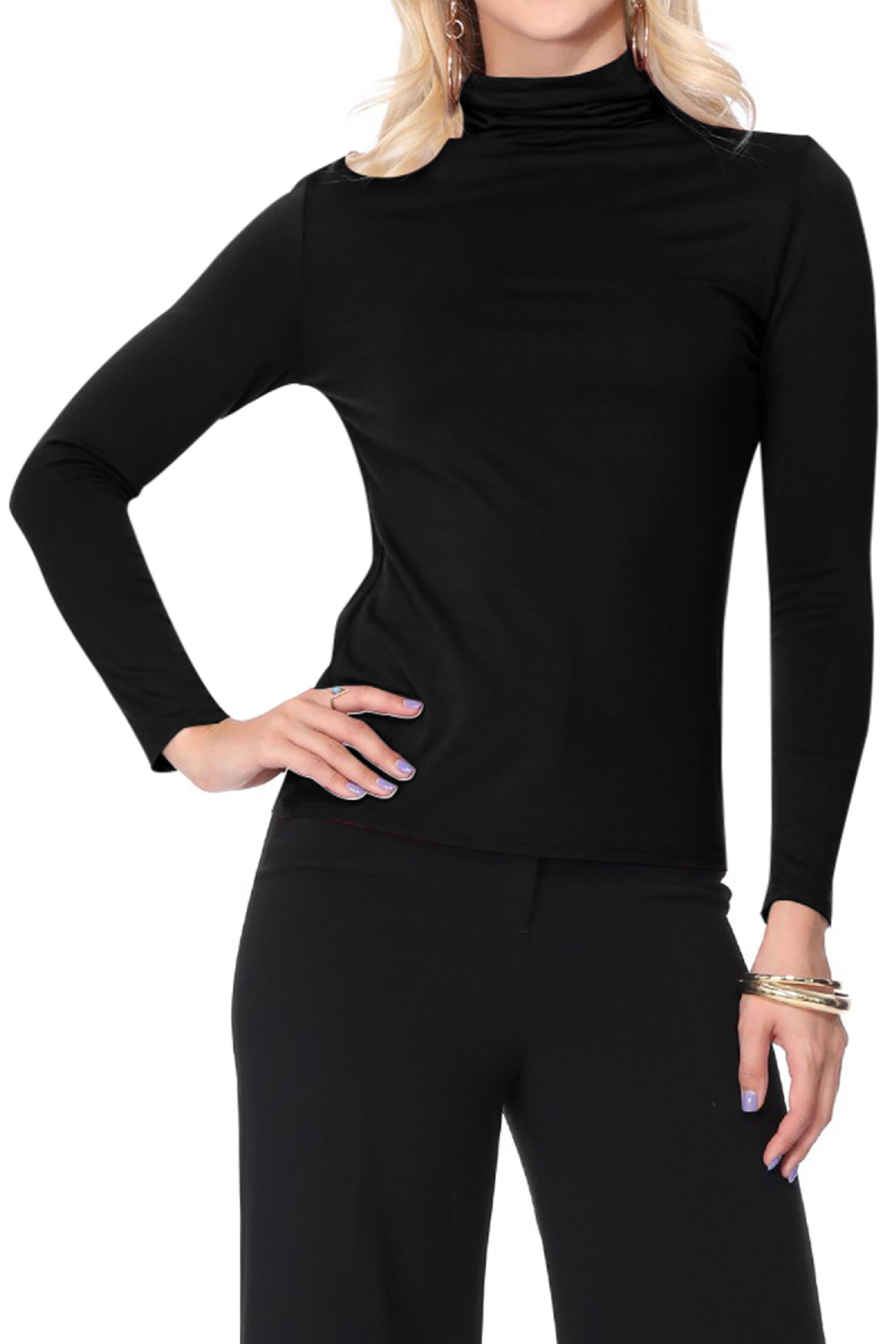 Body Turtleneck From Women Long Sleeve Cotton Elastic Sweatshirt Cotonella 3510 