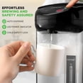 thumbnail image 3 of NutriChef 5.2 Qt Electric Water Kettle, Quick Heating, 5 Liter Digital Kettle with 5 Temperature Settings, Safety Lock, Stainless Steel, 3 Dispensing Options, Easy to Clean, 11"x19"x11", 3 of 8