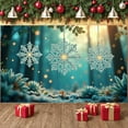 thumbnail image 3 of Snowflake Design Snowflake Banner Lighted Christmas Banner White Theme Winter Holiday Banner for Winter Party Christmas Decoration Holiday Celebration, 3 of 9