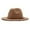 Khaki, variant on AWZXDE Unisex Solid Color Wool Cowboy Hat with Wide Brim Concave Top Design and Adjustable Custom Hats Chin Strap for Fall Hat Daily Casual Outdoor Fashion Khaki,One Size