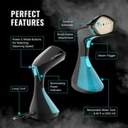 PurSteam Handheld Garment Steamer for Clothes – Portable, Powerful, Fast Heat up with Large Water Tank, Wrinkle Remover, 3 Steam Settings