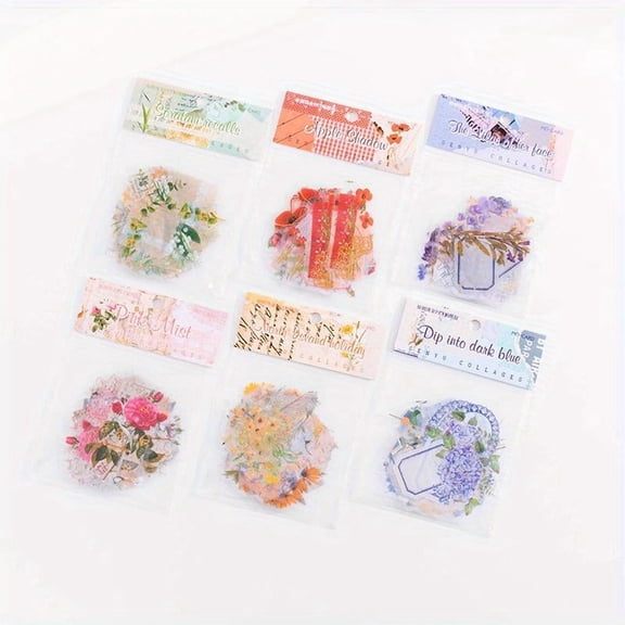 180 Pieces Multifunctional Journaling Gold Foil Floral Stickers Journaling Stickers for Scrapbooking Card Making Envelopes