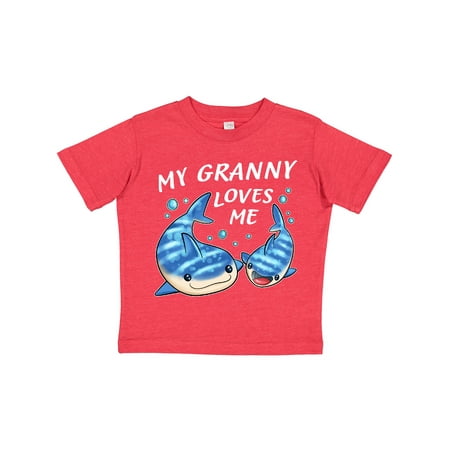 

Inktastic My Granny Loves Me- Whale Shark Gift Toddler Boy or Toddler Girl T-Shirt