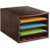 Safco Leather-Look Multi Letter Tray