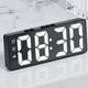 thumbnail image 5 of 2X Reloj Despertador Digital (Alimentado por BateríA) o Reloj de Mesa Alimentado por USB Snooze Modo Nocturno 12/24H Relojes LED ElectróNicos Negro, 5 of 5