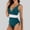Blue1, variant on Aueoeo Stretchy Solid 2-Piece Swimsuit Set for Women Backless Bandage Top with Side Cutouts and Matching High-Leg Bottom,Black,M