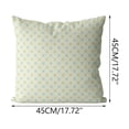 thumbnail image 3 of 45x45cm Pillow CoverFresh Plaid Polka Soft Decorative Cushion Case For BedroomSofa Living Room Dorm White Blue, 3 of 6